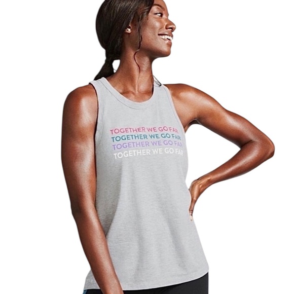 Peloton “Together We Go Far” Women's Gray Sleeveless Top. Size XL - Picture 1 of 4